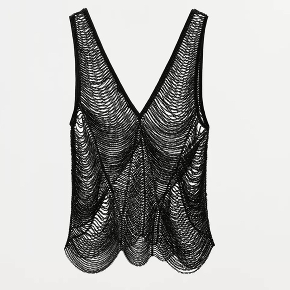 Zara BEADED TOP ZW COLLECTION - Picture 7 of 14